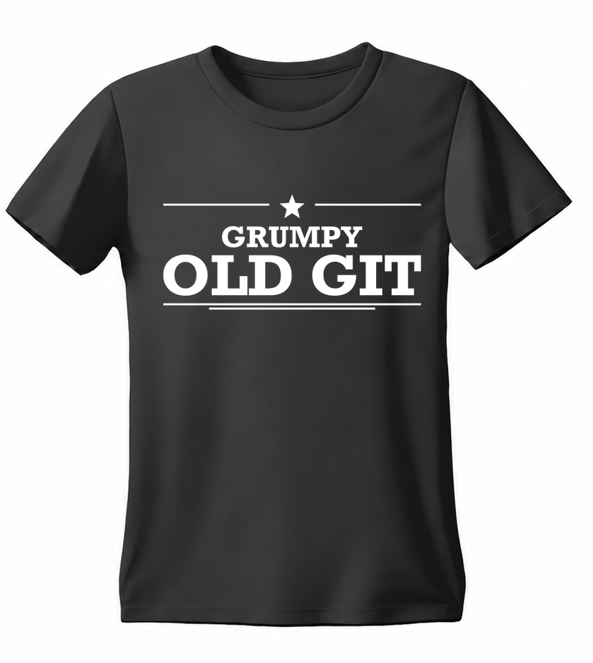 Grumpy Old Git T-shirt — black
