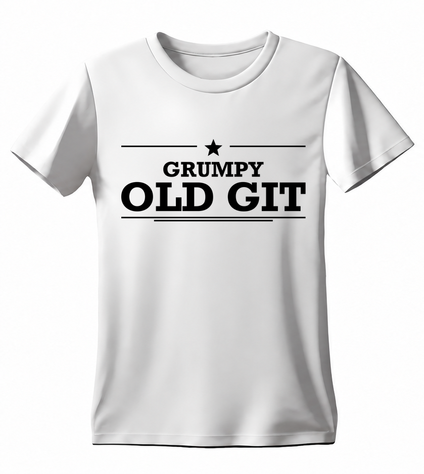 Grumpy Old Git T-shirt — white
