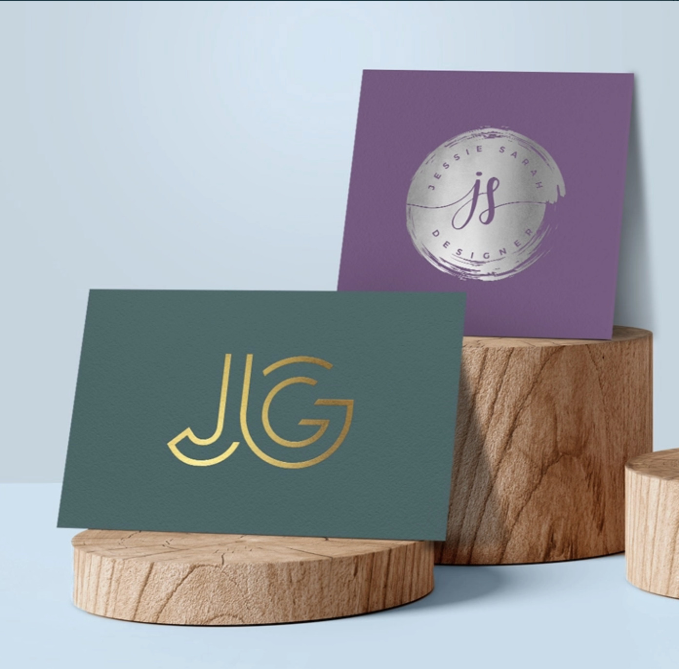 Silver & gold foil example