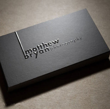 Spot UV business cards example