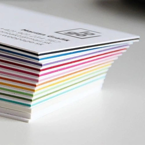 Triple layer business cards example
